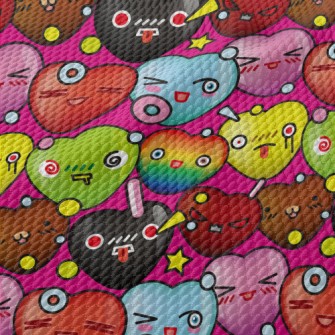 Changeable Expression Love Birdseye Piqué