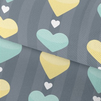 Double Love Hearts Arranged Ne Waterproof Oxford
