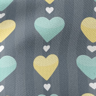 Double Love Hearts Arranged Ne Waterproof Canvas
