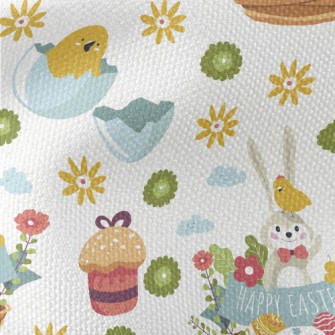 Easter Chick Bunny Waterproof Canvas