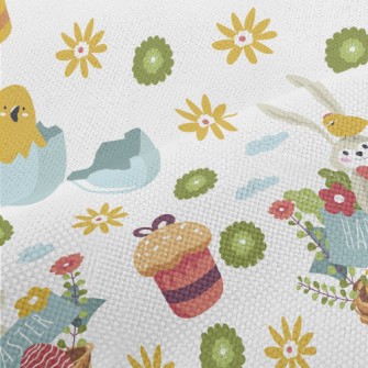 Easter Chick Bunny Performance Linen