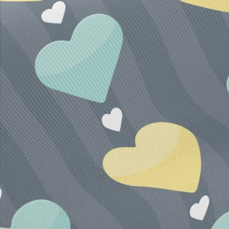 Double Love Hearts Arranged Ne Twill