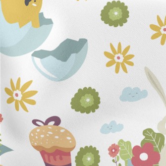 Easter Chick Bunny Stretch Ponte