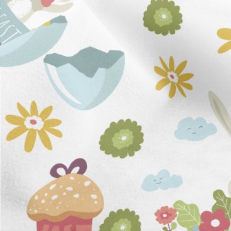 Easter Chick Bunny Micro Fleece