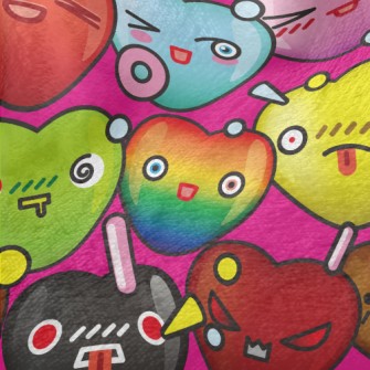 Changeable Expression Love Minky