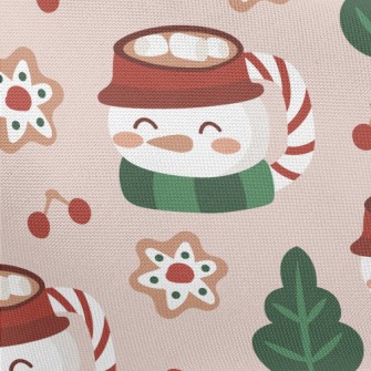 Snowman Mug Cocoa Pongee