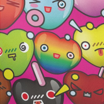 Changeable Expression Love Pongee