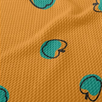 Blue Art Apple Birdseye Piqué