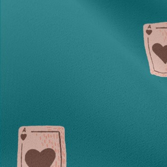 Hand Drawn Playing Cards Chiffon