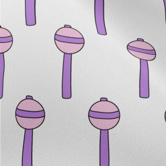 Cartoon Purple Lollipop Chiffon