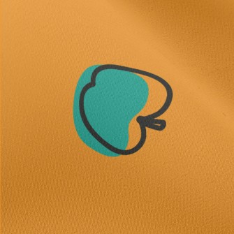 Blue Art Apple Chiffon