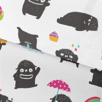 Happy Little Black Monster Waterproof Oxford