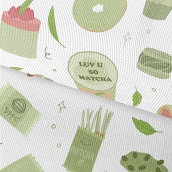 Matcha Flavored Dessert Waterproof Oxford