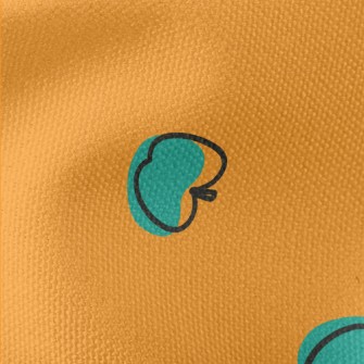 Blue Art Apple Waterproof Canvas