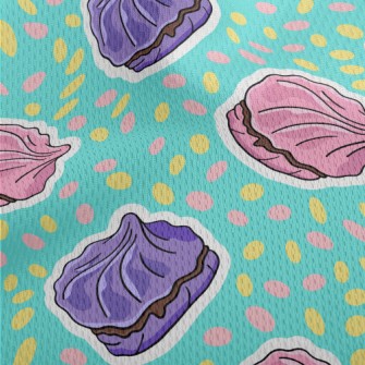 Colorful Marshmallows Athletic Mesh Flat Back