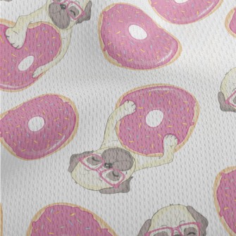 French Bulldog And Donuts Athletic Mesh Flat Back