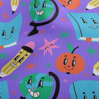 Funny Learning Items Athletic Mesh Flat Back