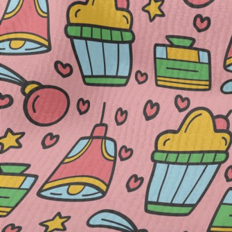 Kawaii Cartoon Pattern Terry