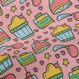 Kawaii Cartoon Pattern Performance Linen