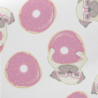 French Bulldog And Donuts Twill