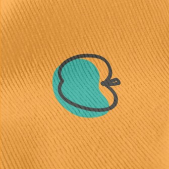 Blue Art Apple Standard Corduroy