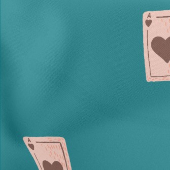 Hand Drawn Playing Cards Stretch Ponte