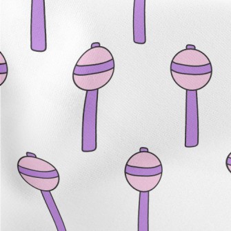 Cartoon Purple Lollipop Stretch Ponte
