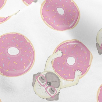 French Bulldog And Donuts Micro Fleece