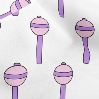 Cartoon Purple Lollipop Micro Fleece