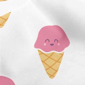 Smiling Pink Cone Micro Fleece
