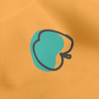 Blue Art Apple Micro Fleece