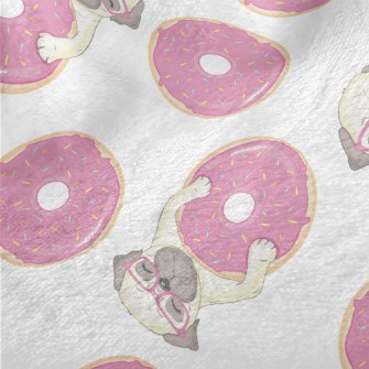 French Bulldog And Donuts Minky