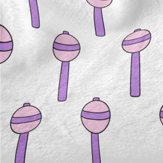 Cartoon Purple Lollipop Minky