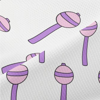 Cartoon Purple Lollipop Piqué