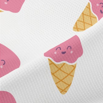 Smiling Pink Cone Piqué