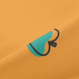 Blue Art Apple Piqué