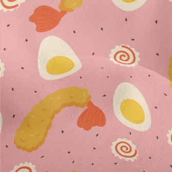 Cartoon Ramen Side Dishes Lightweight Performance Linen