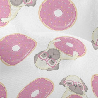 French Bulldog And Donuts Lightweight Performance Linen