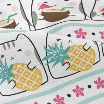 Cute Cat Eating Fruit Modern Jersey