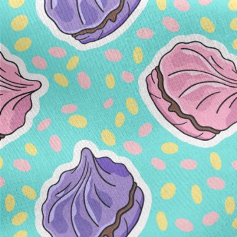 Colorful Marshmallows Jersey Backed Fleece