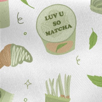 Matcha Flavored Dessert Jersey Backed Fleece