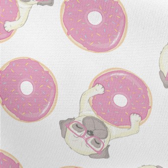 French Bulldog And Donuts Pongee