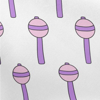 Cartoon Purple Lollipop Pongee
