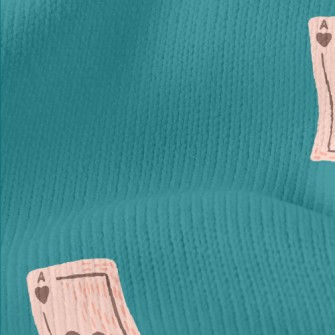 Hand Drawn Playing Cards Stretch Jersey