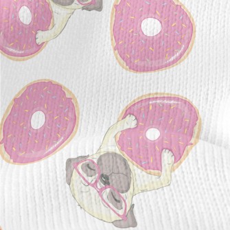 French Bulldog And Donuts Stretch Jersey