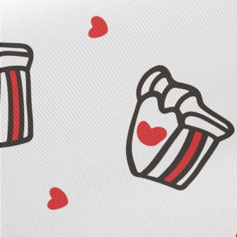 Valentine's Day Berry Pie Midweight Cotton Poplin