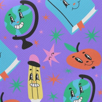 Funny Learning Items Midweight Cotton Poplin