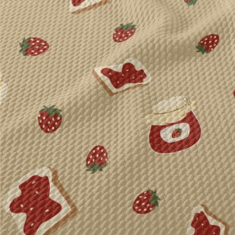 Strawberry Jam Toast Birdseye Piqué