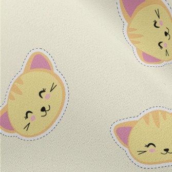 Cartoon Cat Stickers Chiffon