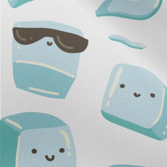 Cute Hand Drawn Ice Cubes Chiffon